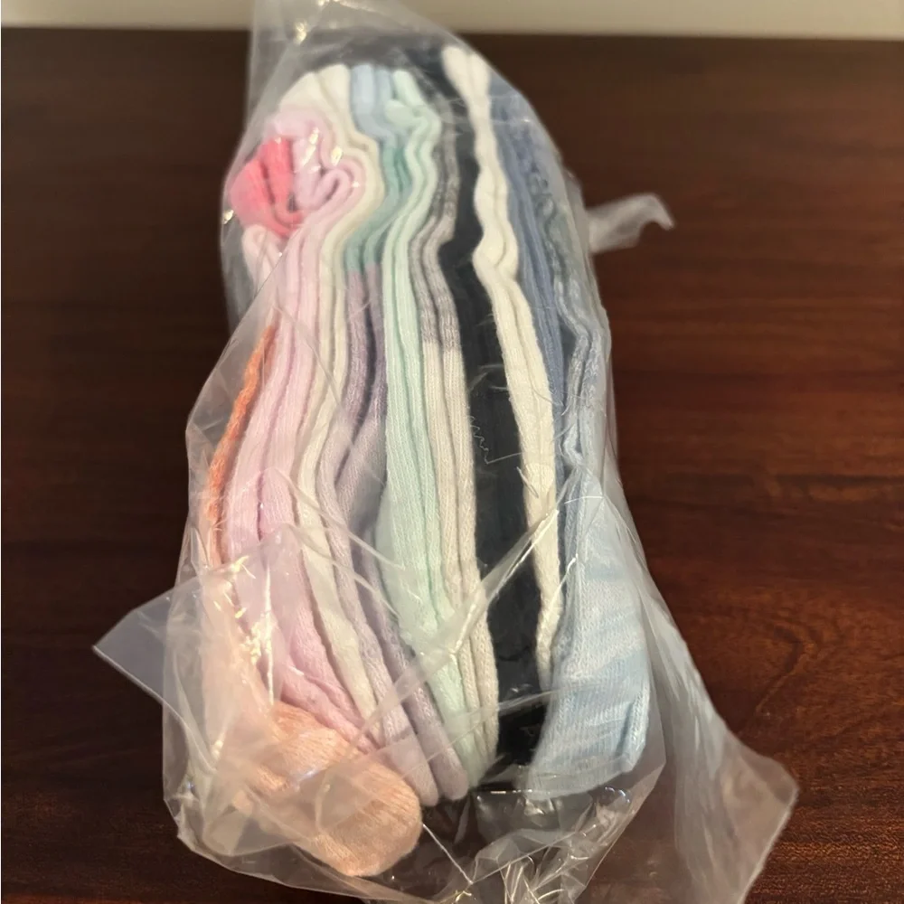 10 Pair Women’s Low Cut Socks Multicolor Pastel Athletic Casual Size 4-10 NIP